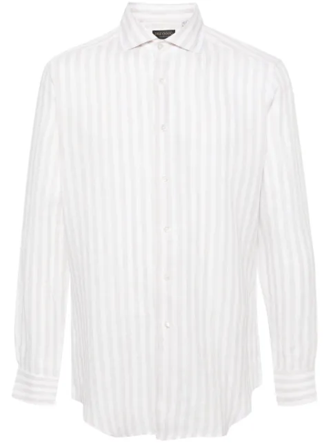 Dell'oglio striped linen shirt Neutrals WALTEREBLW12849