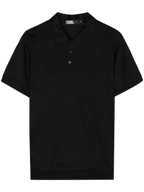 Karl Lagerfeld K/Signature cotton polo shirt Black 745007542201