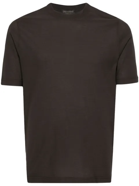 Dell'oglio crew-neck cotton T-shirt Brown TSMCJCREPE