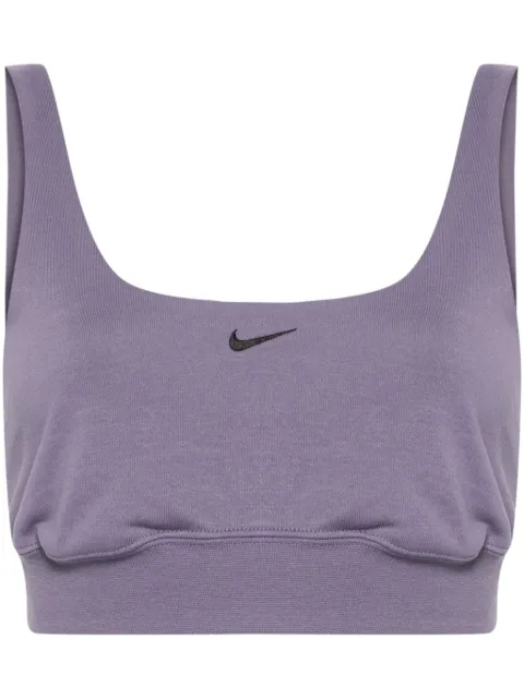 Nike Chill Terry cropped top Purple FN2832