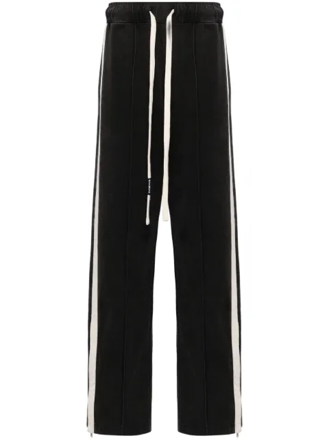 Nahmias side-stripe appliqué jogger trousers Black Y6P3