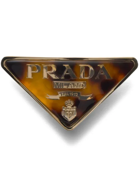 Prada tortoiseshell-effect hair clip Brown 1IF1702CL2