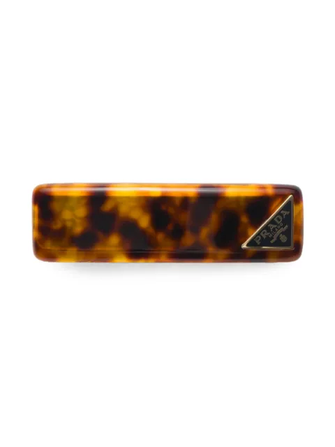 Prada tortoiseshell-effect hair clip Brown 1IF1352CN4