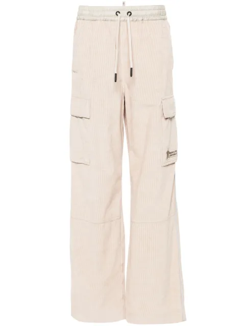 Moncler Grenoble logo-patch trousers Pink J20982A00002597MN