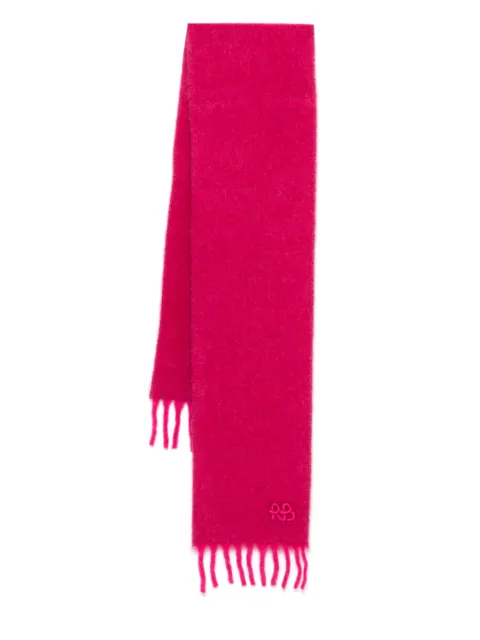Ruslan Baginskiy logo-appliqué scarf Pink SKR038WNAMBHRWRB