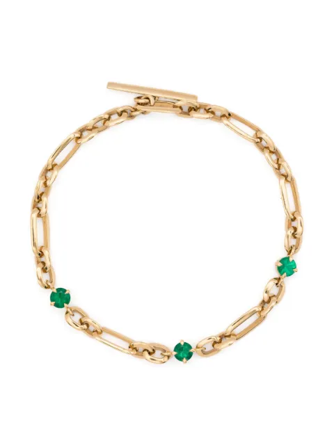 Lizzie Mandler Fine Jewelry 18CT yellow gold emerald bracelet Yellow B2035EM
