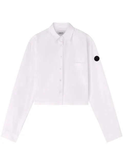 AMBUSH cropped shirt White BWGE004F24FAB0010100
