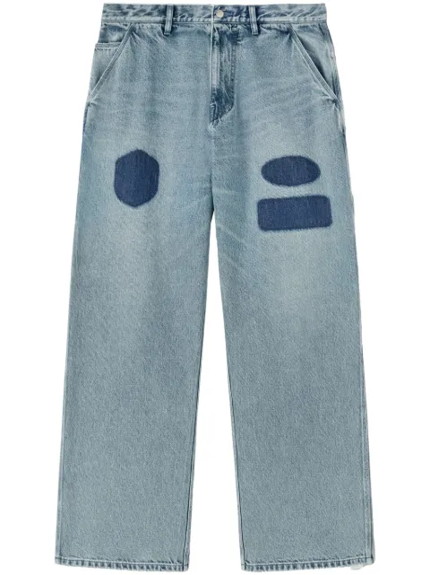 AMBUSH cotton straight-leg jeans Blue BMYB004F24DEN0024400