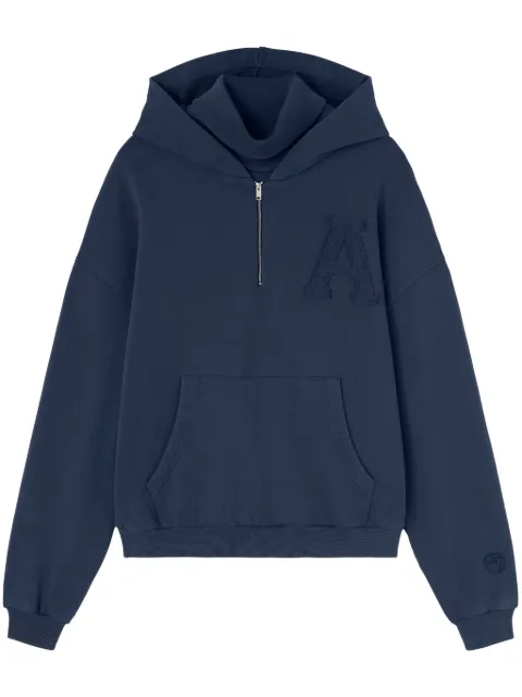 AMBUSH logo-patch hoodie Blue BMBB004F24FLE0014545
