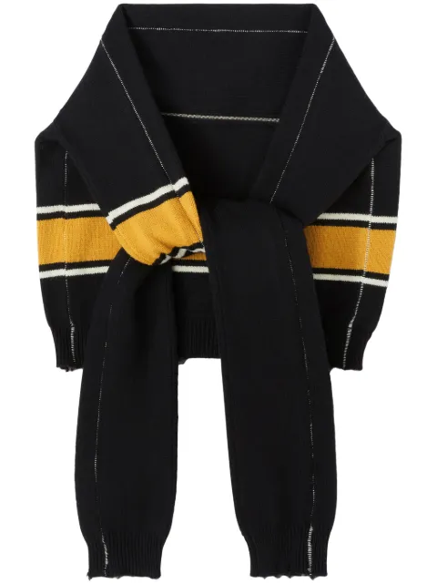 AMBUSH knitted jumper-style shawl Black BMMA002F24KNI0011010
