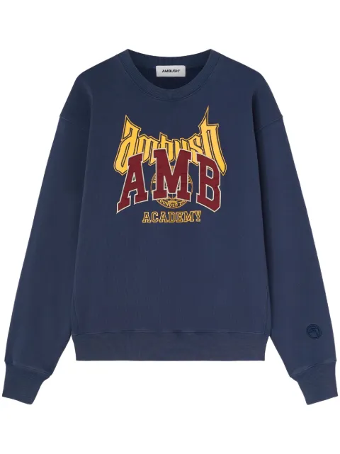 AMBUSH logo-appliqué sweatshirt Blue BMBA006F24FLE0014528