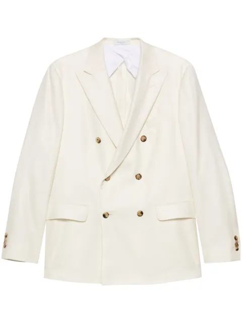 Boglioli double-breasted blazer White SB4009Y4202B