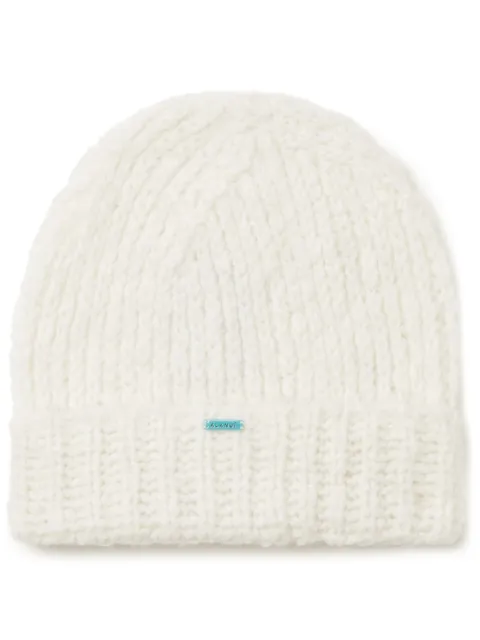 Alanui Finest ribbed beanie White LWLC010E24KNI0010300