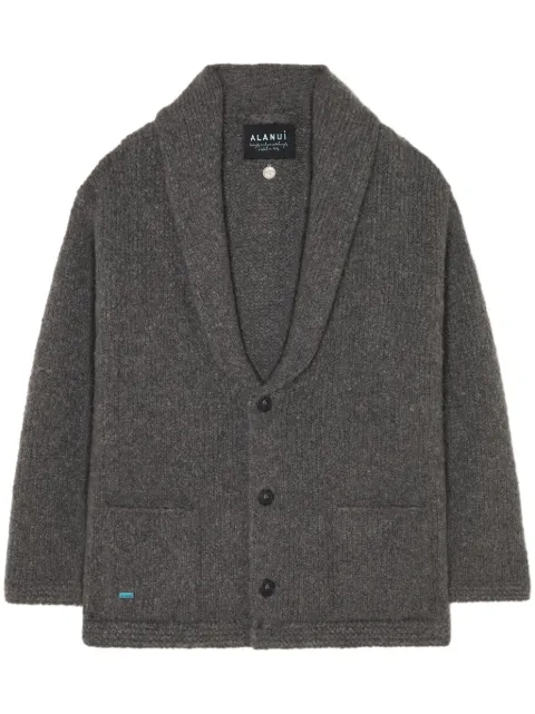 Alanui Finest ribbed cardigan Grey LMHB037E24KNI0010600