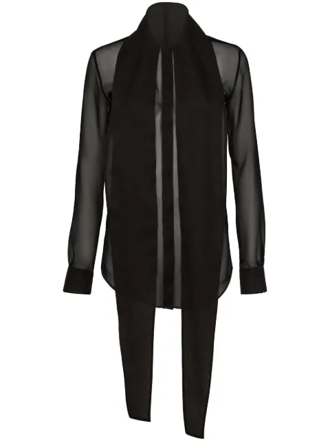 DSQUARED2 scarf-embellished blouse Black S72DL0762S53639
