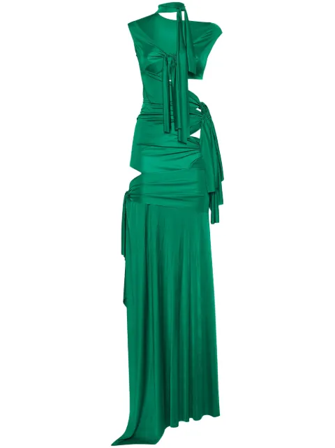 DSQUARED2 asymmetric maxi dress Green S72CV0572S24586