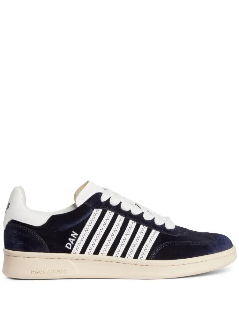 DSQUARED2 Boxer velvet low-top sneakers Blue SNM036410907859