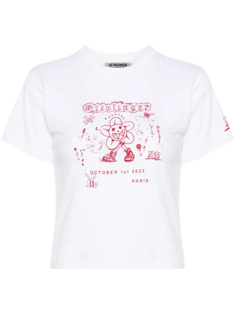 Ottolinger logo-print cotton T-shirt White 1501415