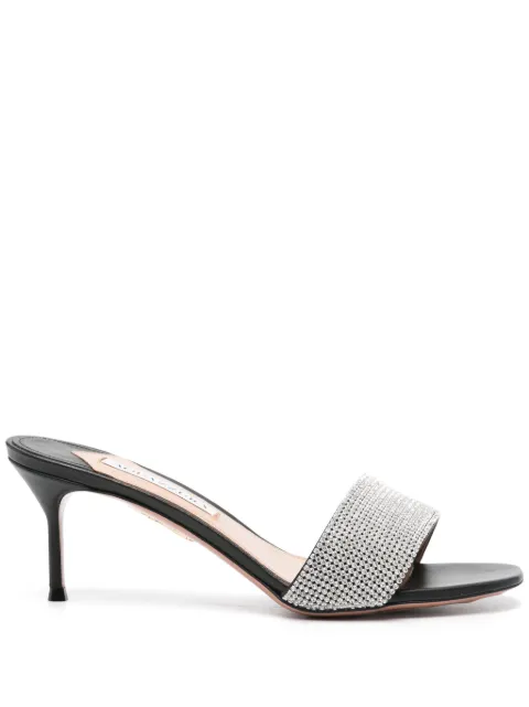Aquazzura Wonderland crystal sandals Black WNDMIDM0NAP000
