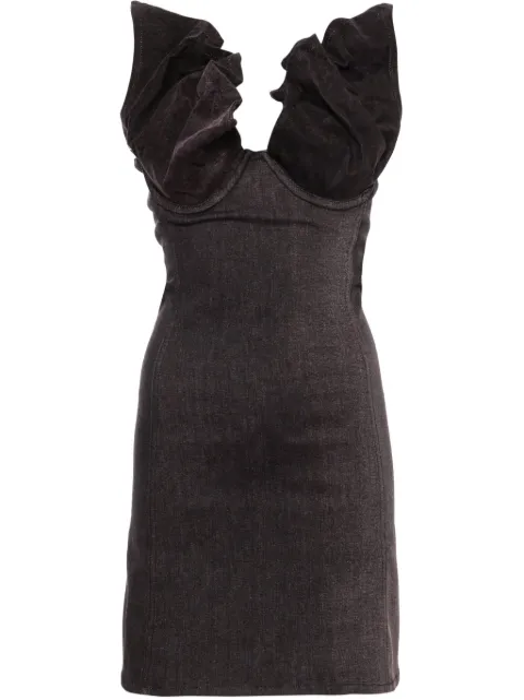 Y/Project denim mini dress Black 107DR002