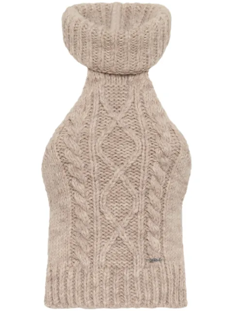 DSQUARED2 roll-neck knitted top Neutrals S72HA1207D13058