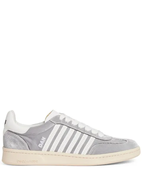DSQUARED2 Boxer velvet low-top sneakers Grey SNM036410907859