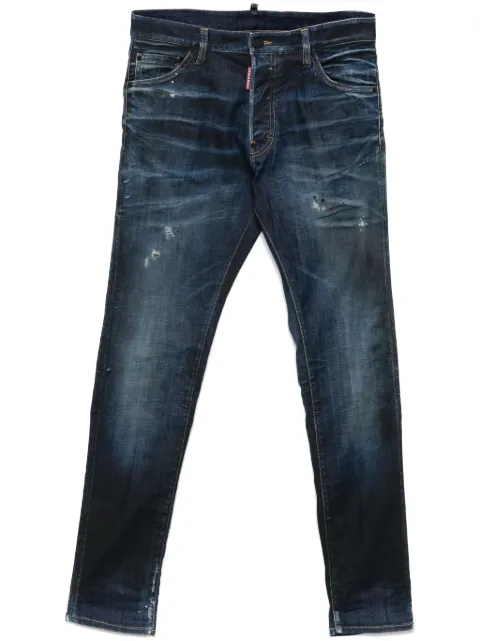 DSQUARED2 distressed skinny-cut jeans Blue S71LB1471S30342