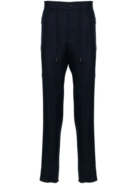 Tagliatore Newman mid-rise tapered trousers Blue PNEWMAN340021U24E186