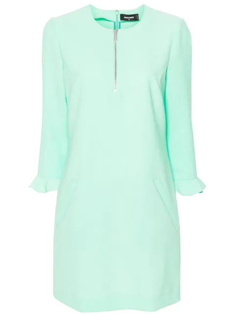 DSQUARED2 round-neck shift minidress Green S75CV0767S60567