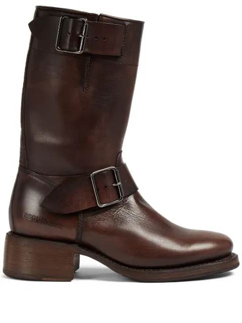 DSQUARED2 Harley biker boots Brown ABW020441600001