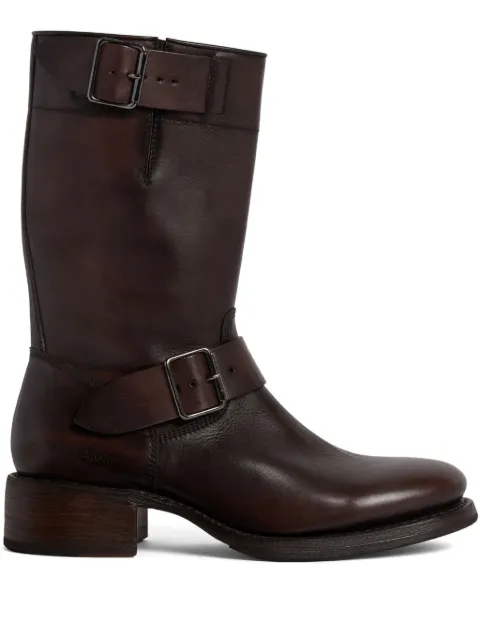 DSQUARED2 Harley leather boots Brown ABM008541600001