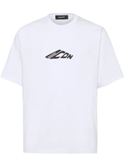 DSQUARED2 Icon-print T-shirt White S79GC0096D20033