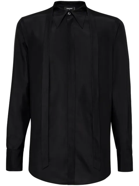 DSQUARED2 satin silk shirt Black S74DM0879S47223