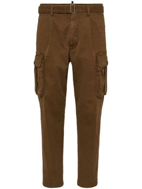 DSQUARED2 tapered-leg cargo trousers Brown S74KB0969S39021