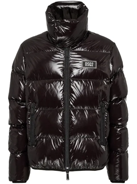 DSQUARED2 logo-patch padded jacket Black S74AM1533S54056