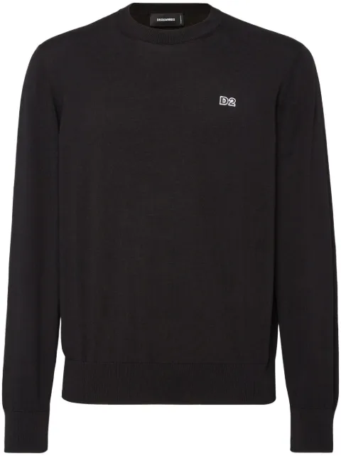 DSQUARED2 D2 crew-neck sweater Black S74HA1486D13018
