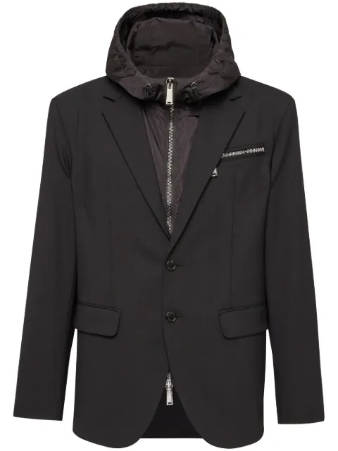 DSQUARED2 single-breasted hooded blazer Black S74BN1265S40320