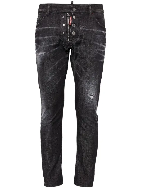 DSQUARED2 distressed-effect slim-fit jeans Black S74LB1577S30357