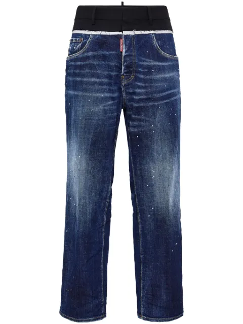 DSQUARED2 mid-rise straight-leg jeans Blue S74LB1508S30664