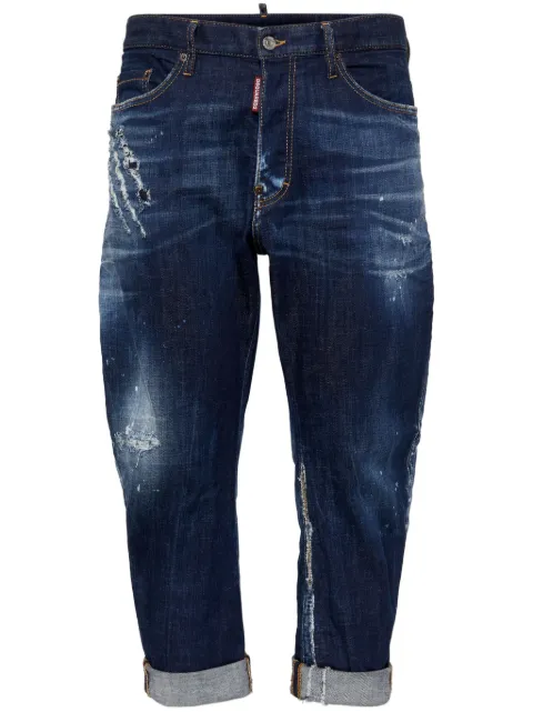DSQUARED2 distressed tapered jeans Blue S74LB1558S30342