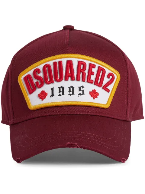 DSQUARED2 logo baseball cap Red BCM081905C00001