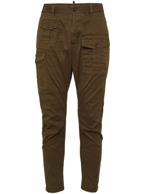 DSQUARED2 Sexy tapered cargo trousers Brown S74KB0818S39021