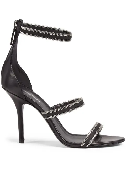 DSQUARED2 stud-embellished leather sandals Black HSW024501507717