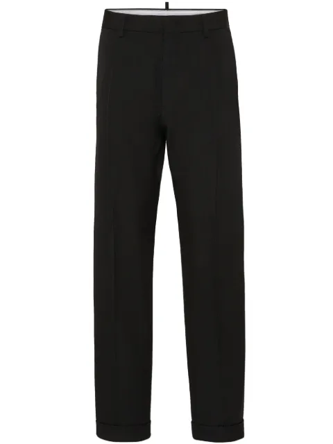 DSQUARED2 straight-leg tailored trousers Black S75KB0393S78136