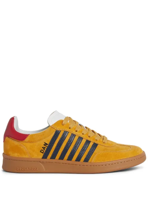 DSQUARED2 Boxer suede sneakers Yellow SNM036414170001