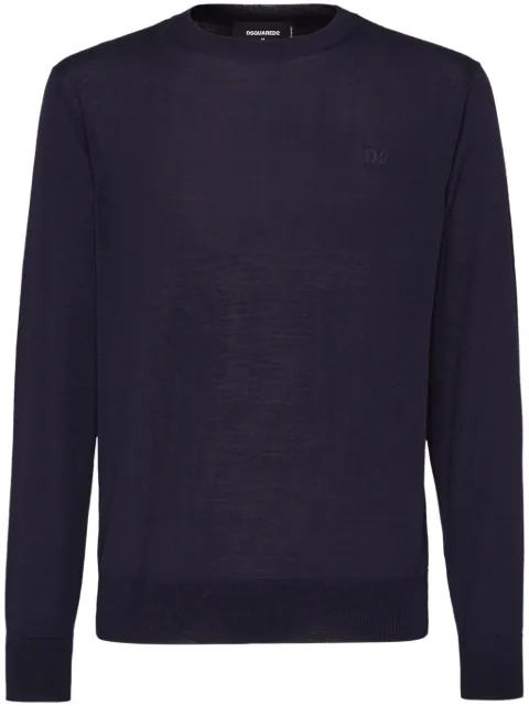 DSQUARED2 crew-neck jumper Blue S74HA1442S18310
