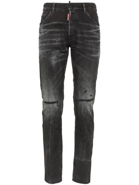 DSQUARED2 distressed skinny jeans Black S74LB1562D30009