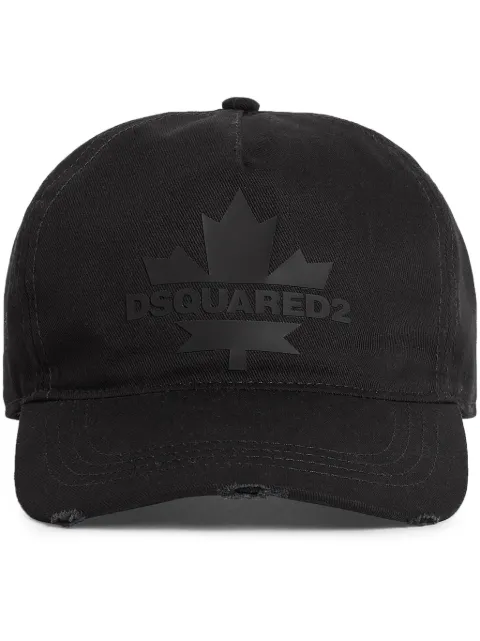 DSQUARED2 Maple leaf-appliqué baseball cap Black BCM076705C00001