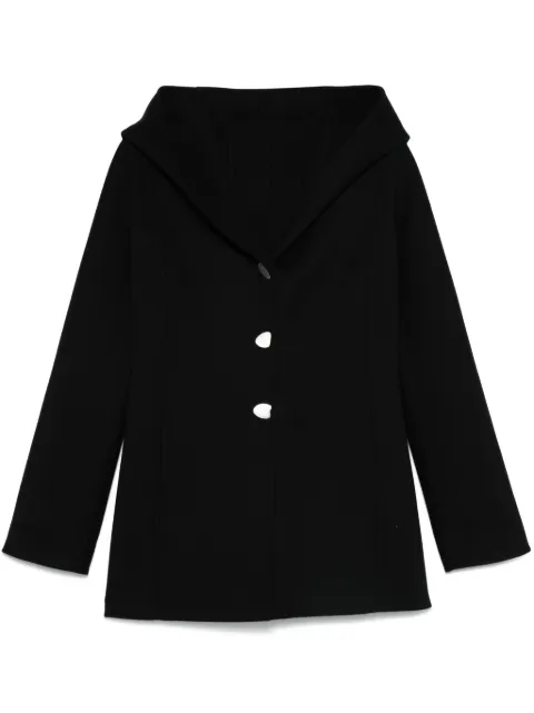 Ferragamo hooded wool peacoat Black 776524