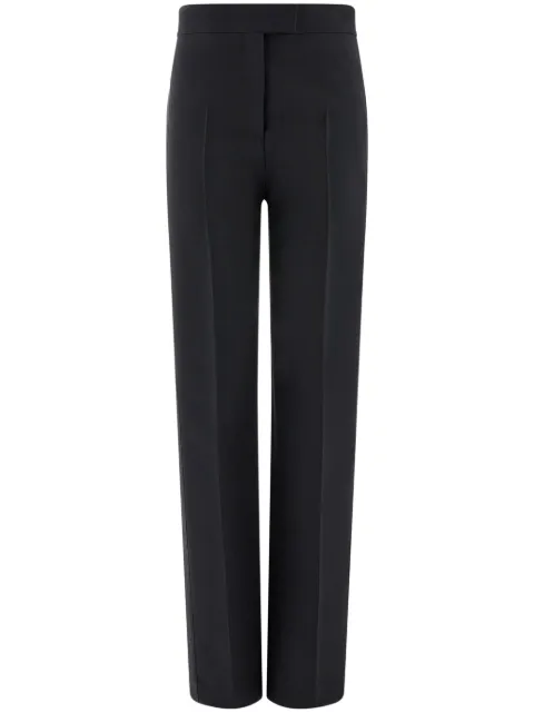 Ferragamo press-crease high-rise trousers Black 775850